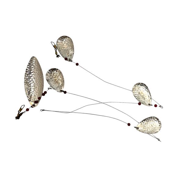 Vintage Roy Self 44” Trolling Spinner 5 Blade Fishing Flasher Lure Rig USA - Picture 3 of 4